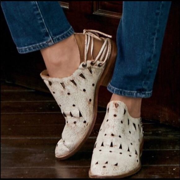 Anthropologie Musse & Cloud Coolise Western Bohemian Cutout Ankle Booties - Picture 1 of 10